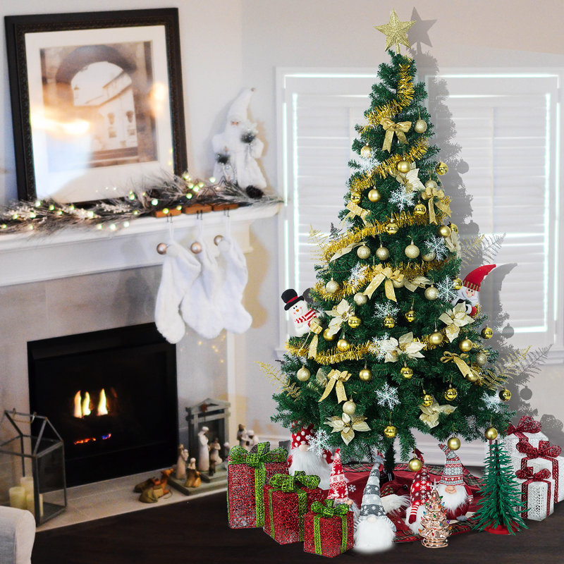 Arbre de Noël pin vert Bibana, 4'