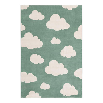Unique Loom Clouds Whimsy Kids Rug
