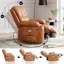 Fauteuil inclinable électrique de 37,4 po avec chauffage et massage, fauteuil inclinable berçant de 26,8 po avec porte-gobelets-414462000