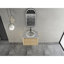 Élégant meuble-lavabo mural 30 po avec lavabo en céramique, chêne blanc américain