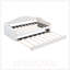 Lit de jour simple rembourré capitonné avec couchette, canapé-lit en velours avec USB, ports de charge de type C, aucun sommier nécessaire-177429607