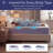 King 14" Cooling Gel Memory Foam Hybrid Mattress With Pocket Springs, Pressure Relief & Medium Plush Feel-1380061896-1380061897