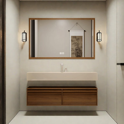 Retro high-end and simple bathroom cabinet