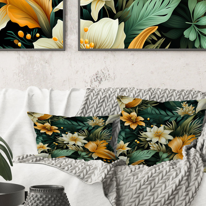 Oreiller en polyester floral