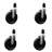 Phenolic Wheel Swivel 1-1/2 Inch Expanding Stem Caster Set SCC