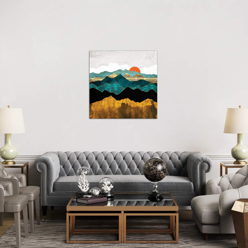 Turquoise Vista by SpaceFrog Designs - Wrapped Canvas Giclee Art Print, 45.72 cm H x 45.72 cm W x 1.91 cm D