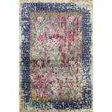 Canterbury Hand Woven Silk and Wool Oriental Area Rug
