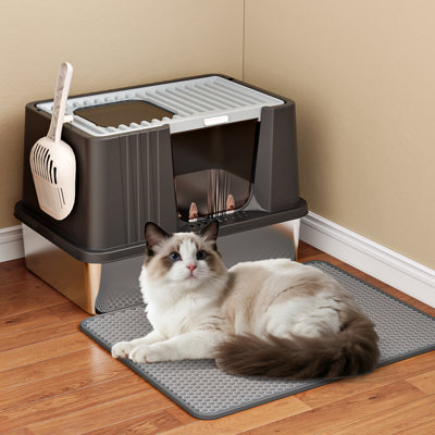 Stainless Steel Cat Litter Box With Lid