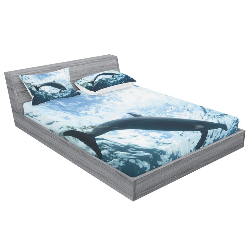 Microfiber Sheet Set, Queen Sheet Set with Fitted Sheet