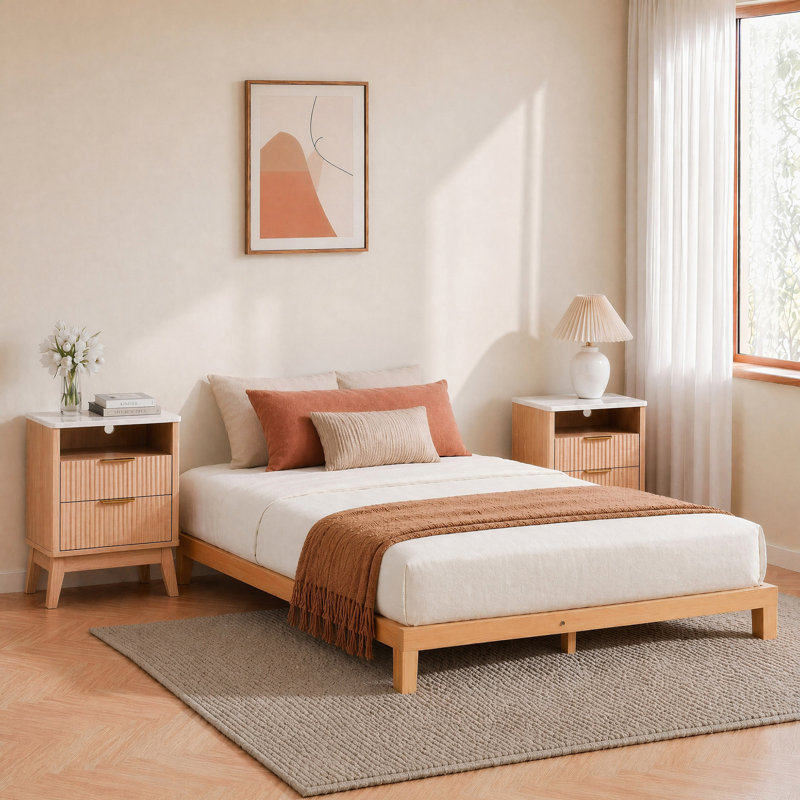 Lit plateforme Charvi, Queen, 12"