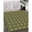 Vert géométrique/Tapis décoratif brun-1580220093