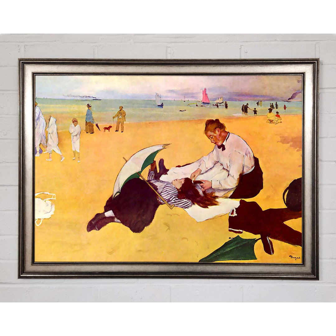 Degas Small Girls On The Beach Gerahmter Druck