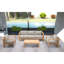 Ando 4 Piece Teak Sofa Seating Group with Sunbrella Cushions-533780455