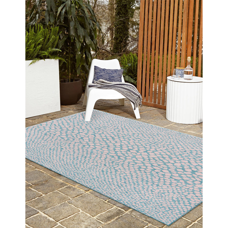 Tapis d'extérieur Jill Zarin Cape Town, Rectangle 4 pi 1 po x 6 pi 1 po