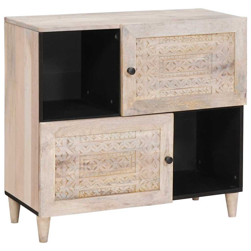 Solid Wood Accent Cabinet, White