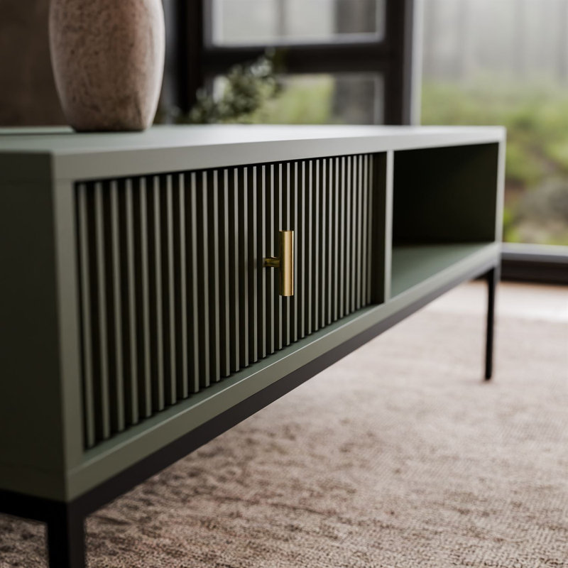 MIDNIGHT Coffee Table with Storage, Smoke Green