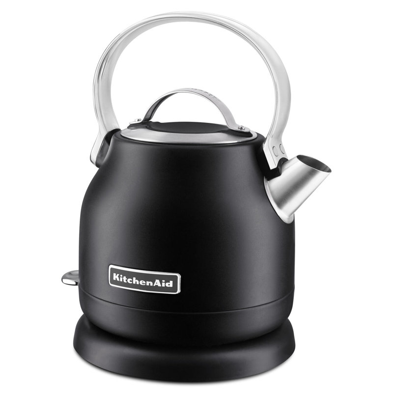 KitchenAid Compact 1.25 L Electric Kettle in Black Matte, Black Matte