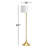 Railey 64'' Gold Traditional Floor Lamp