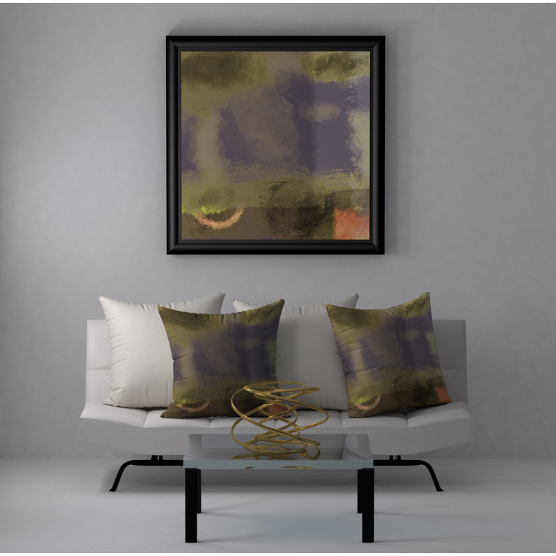 Abstract Reversible Throw Pillow, 24" x 24"