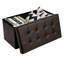 Delmont Vegan Leather Storage Ottoman