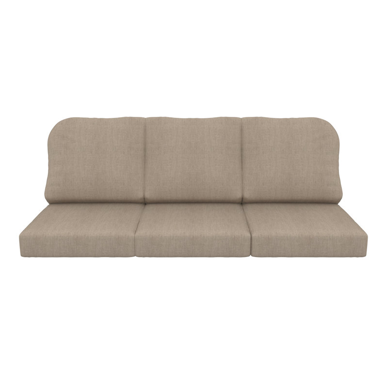 Outdoor Sunbrella® 3 Seater Sofa Cushions, Cast Ash Sunbrella® Plainweave