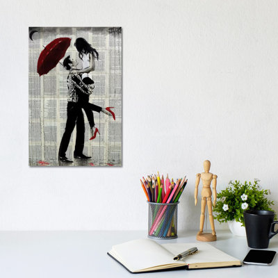 Love Rain by Loui Jover - Wrapped Canvas Print
