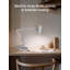 Lampe de table haute réglable de 79 cm (31 pouces) en métal, bras articulé et fini bois, douille E26 25 W max., grise-1160387409