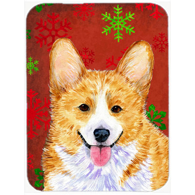 The Holiday Aisle Ashlynn Corgi Glass Cutting Board