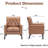 Retro Faux Leather Club Chair - Mid Century Modern Style For Office & Living Room-437098164