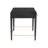 Verona Glass Solid Wood Writing Desk
