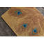 Tapis moderne en laine touffeté à la main doré, brun rougeâtre, turquoise et bleu royal Ailey-41816936