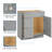 30 In. W X 21 In. D X 34.5 In. H In Shaker Plywood Ready To Assemble Floor Vanity Sink Base Kitchen Cabinet With Left Door-273398123