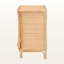 Table de chevet à 2 tablettes en rotin naturel de style bohémien H 24,29 po x l 18,38 po x P 14,41 po Marcel