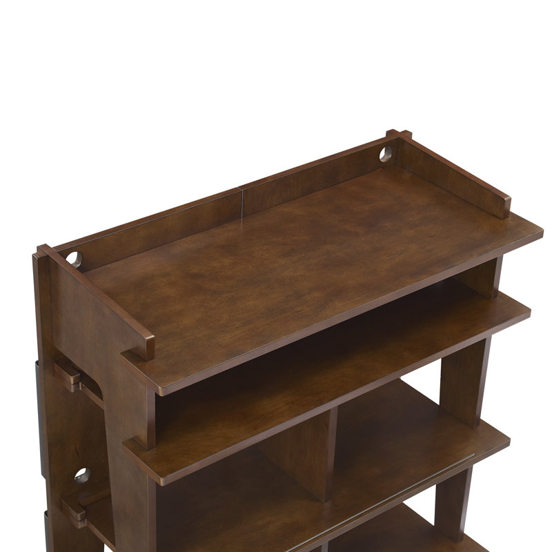 Mahogany 41.5'' Turntable Console with Record Storage
