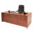 Nevjana Office Desk with Double Pedestal Drawer Unit-23752394-23752390