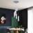 6 - Light Dimmable LED Geometric Chandelier