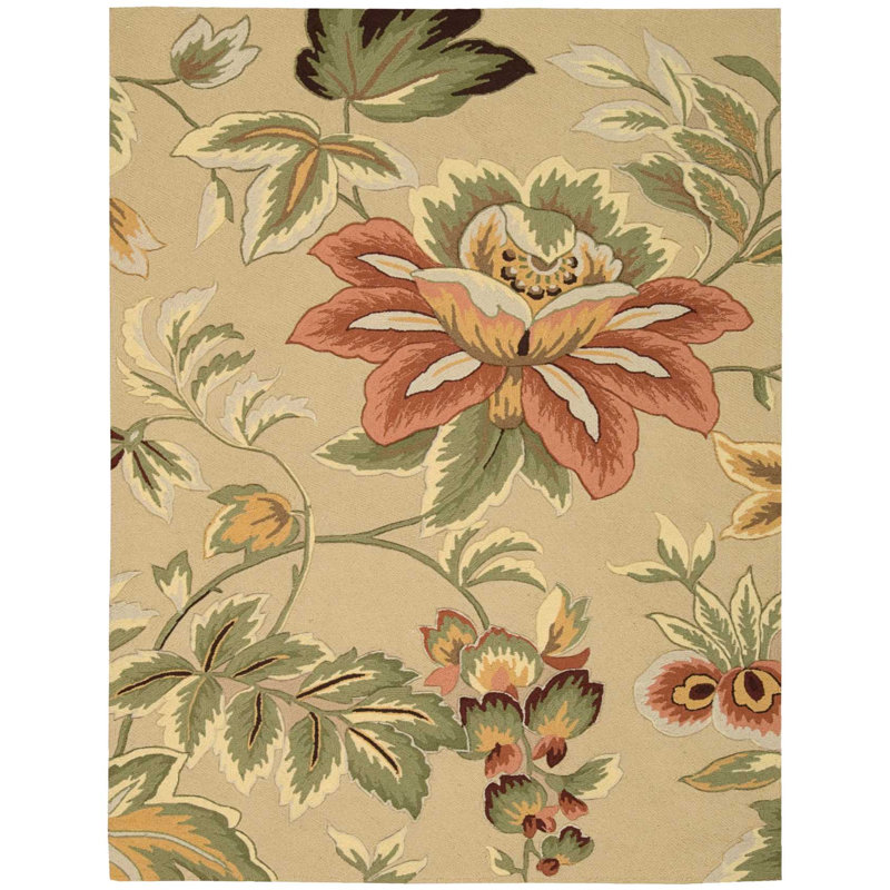 Tapis beige contemporain Karyn, Rectangle 8 pi x 10 pi 6 po