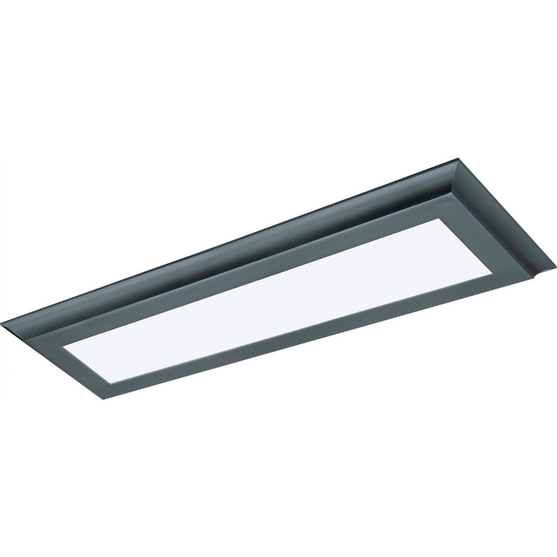 Capps Dimmable Rectangle Flush Mount, Bronze