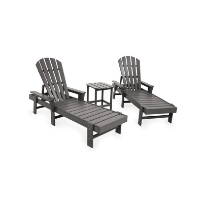 POLYWOOD South Beach Chaise 3-Piece Set