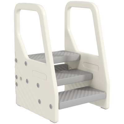 AIYAPLAY Kids Tower Adjustable 3 Step Kitchen Helper for 2-5 Years Grey