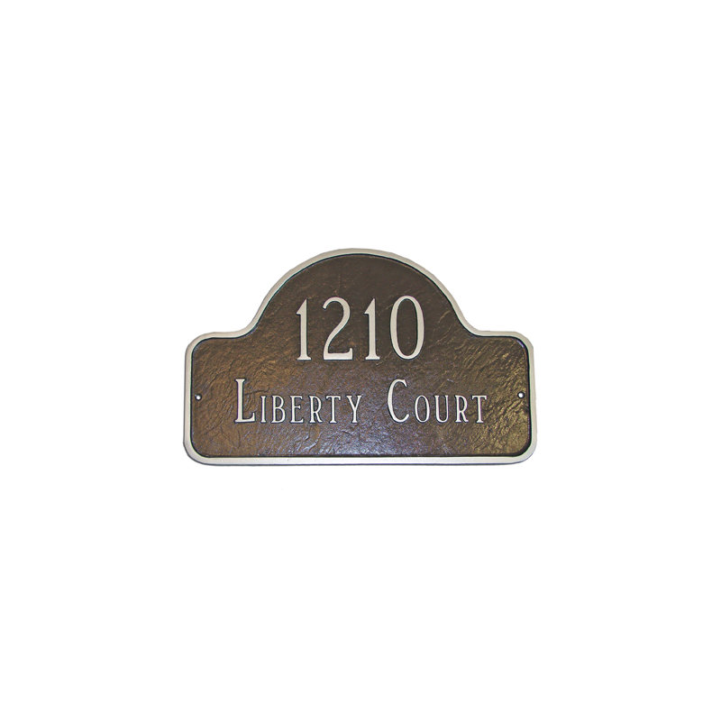 plaque d’adresse murale sur 2 lignes Lexington