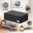Underbed Storage Bins With Wheels, No Assemble Required 10 Inches Height Large Capacity Rolling Underbed Shoe Storage Containers,Dorm Underbed Storage Drawers