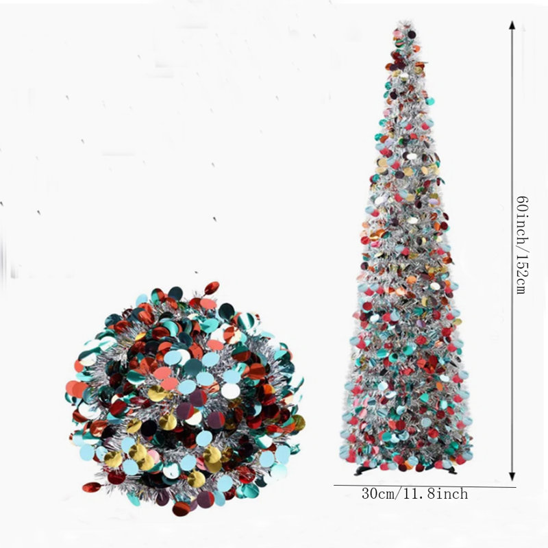 5 arbres de Noël, Multicolore