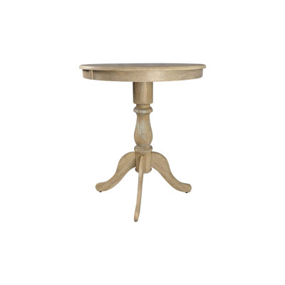 Table de chevet ronde classique noire 30 po