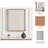 Aelani Paper Mache Shadow Box-Like Style Wall Art with Wooden Frame Display - Textured Artwork Canvas Print for Stylish Wall and Home Decor - 48.25", Ivory-118914391