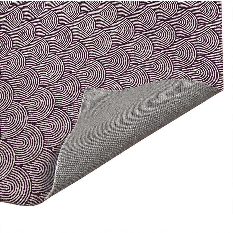 Tapis de cuisine Rolling Humps, Rectangulaire 3 pi x 5 pi, Aubergine