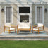 Malott Acacia 4 - Person Patio Conversation Set with Cushions