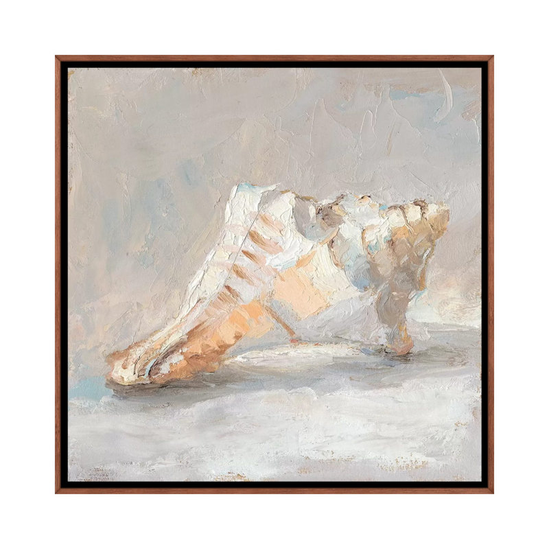 Reproduction d’art sur toile, "Impressionist Shell Study I" par Ethan Harper, Pas de tapis, H 26 po x l 26 po x P 1,5 po