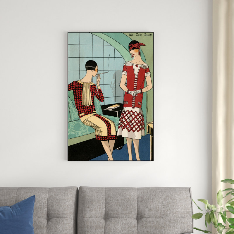 Impression rétro sur toile rétro «Couture», H 36 po x l 24 po x P 1,25 po