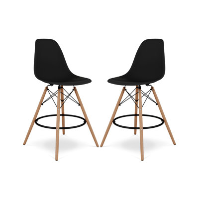 Modholic Eiffel Counter Stool, Black (Set Of 2)